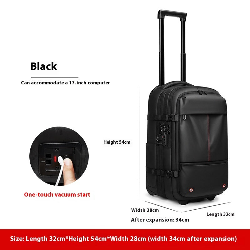 Vacuum Expandable Trolley Backpack